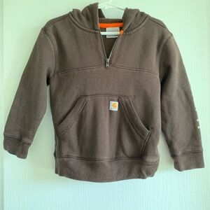Carhartt Brown Sweatshirt Durable Hoodie Boys 3T